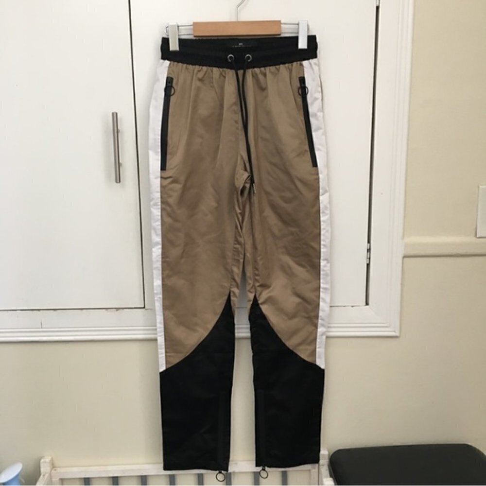 GET Fresh Company Toronto Colorblock Drawstring Ankle Zip Pants - Picture 2 of 8